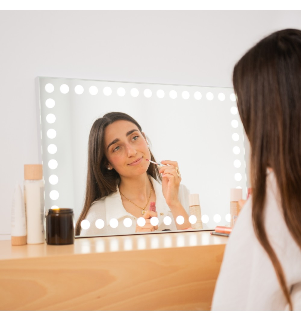 Espejo tocador con cambio de temperatura regulable Atenas Hollywood Espejo tocador con cambio de temperatura regulable Atenas Hollywood