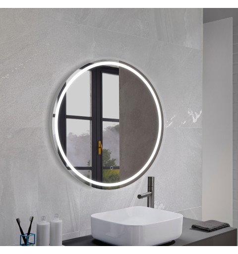 Espejo redondo con luz led blanca MIA Round 100 cm