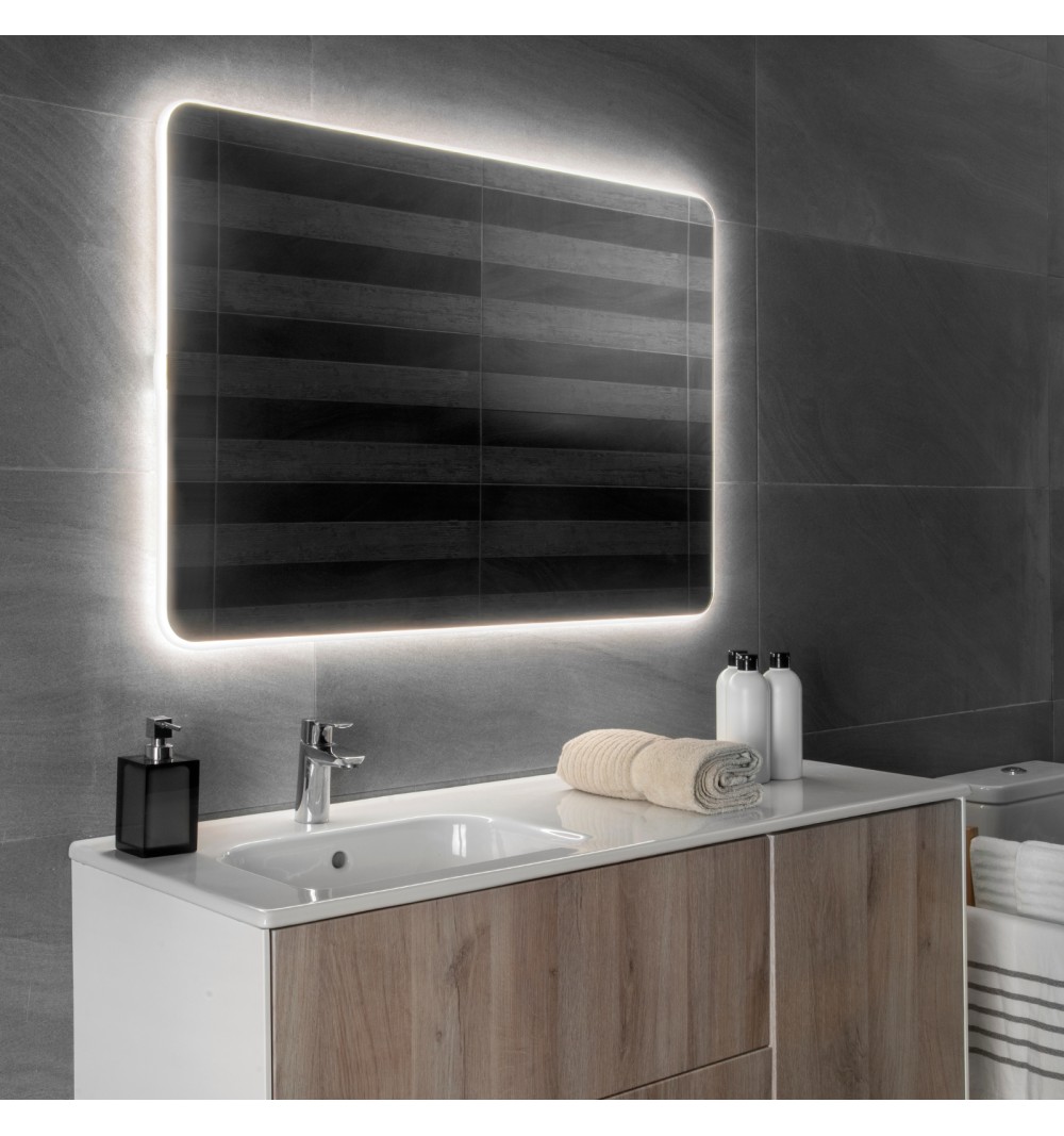 Espejo redondo con luz led neutra 60cm/90cm PALMA | Aplike