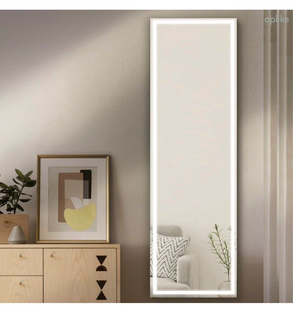 Espejo de pie con luz LED frontal modelo París 160x50cm