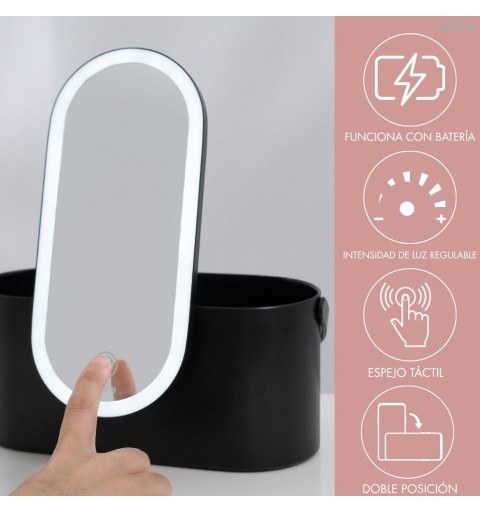 Organizador de Maquillaje con Espejo LED | 4 Colores