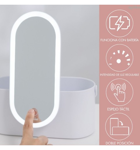 Organizador de Maquillaje con Espejo LED | 4 Colores