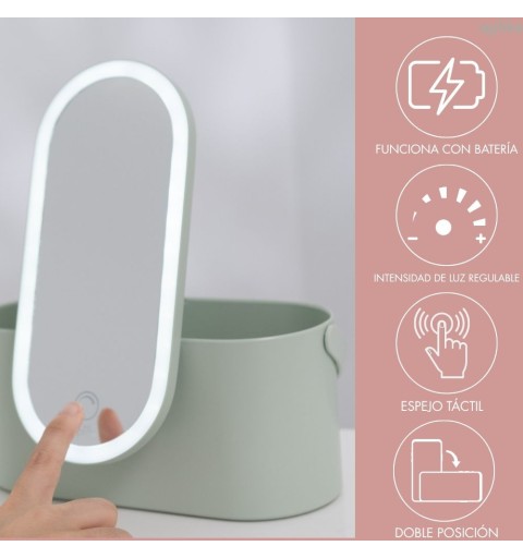 Organizador de Maquillaje con Espejo LED | 4 Colores