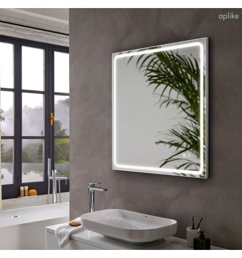 Espejo con luz led blanca y antivaho 110 cm x 80 cm MIA AV