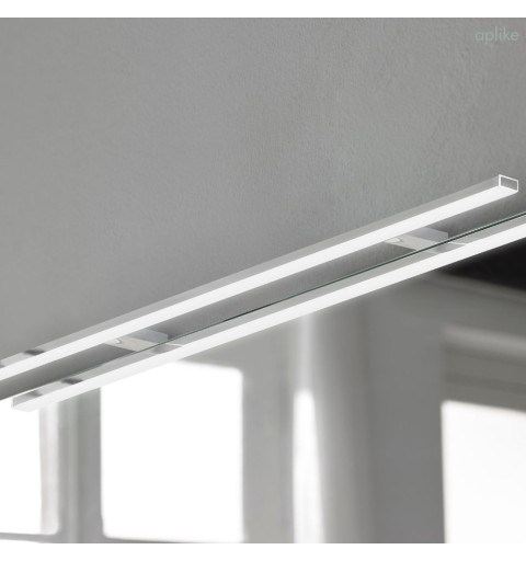 Aplique espejo baño color Cromo con luz led varias medidas PEGASO