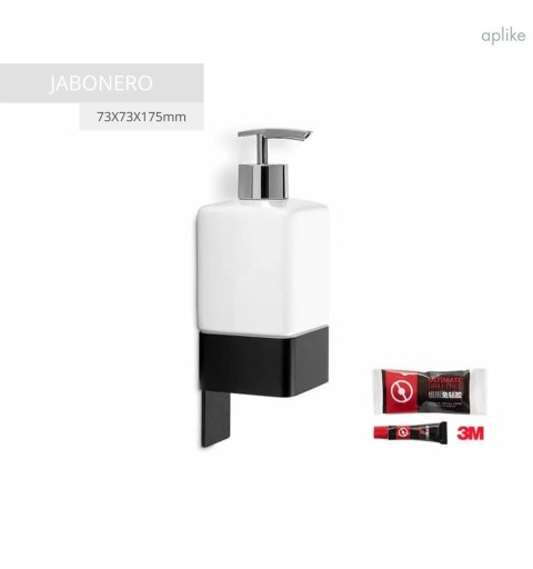 Kit de complementos de baño completo con pegamento 3M, sin tornillos.