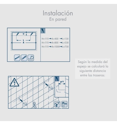 Espejo con luz LED modelo Altea Touch