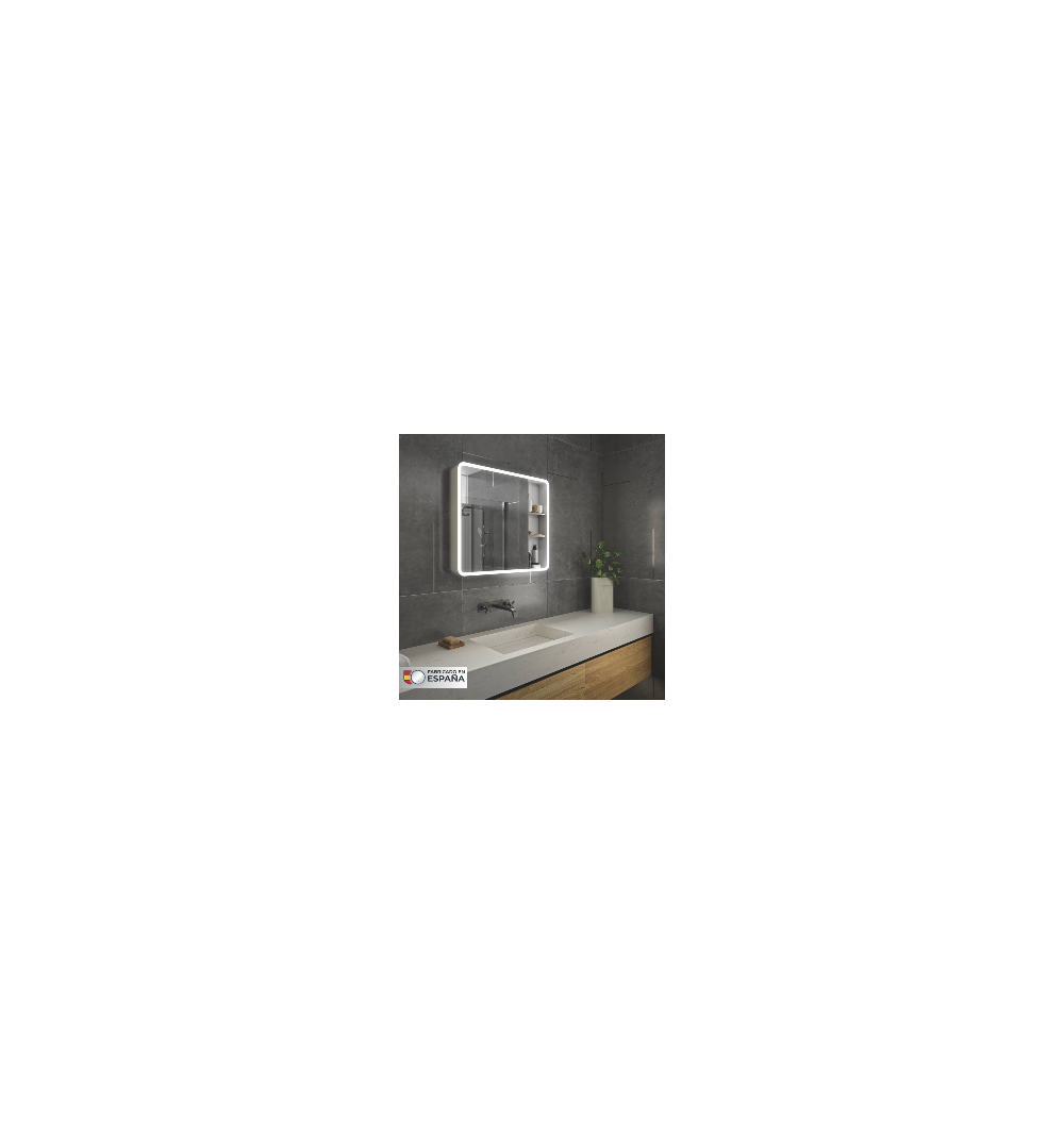 Espejo camerino con luz led 80 cm x 70 cm MIA ORGANIZER