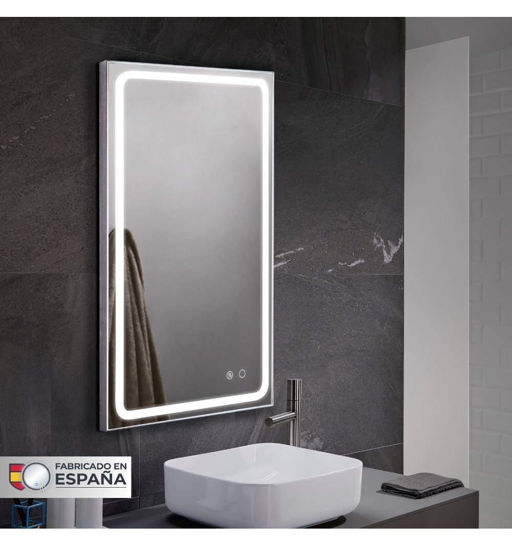 Espejo con luz led blanca y antivaho 110 cm x 80 cm MIA AV