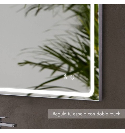 Espejo con luz led blanca y antivaho 110 cm x 80 cm MIA AV
