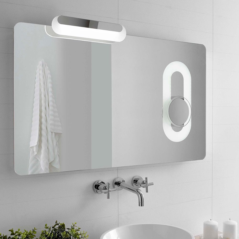 Espejo rectangular para maquillaje con luz LED blanca (5700K), Medidas:  60cm x 80cm